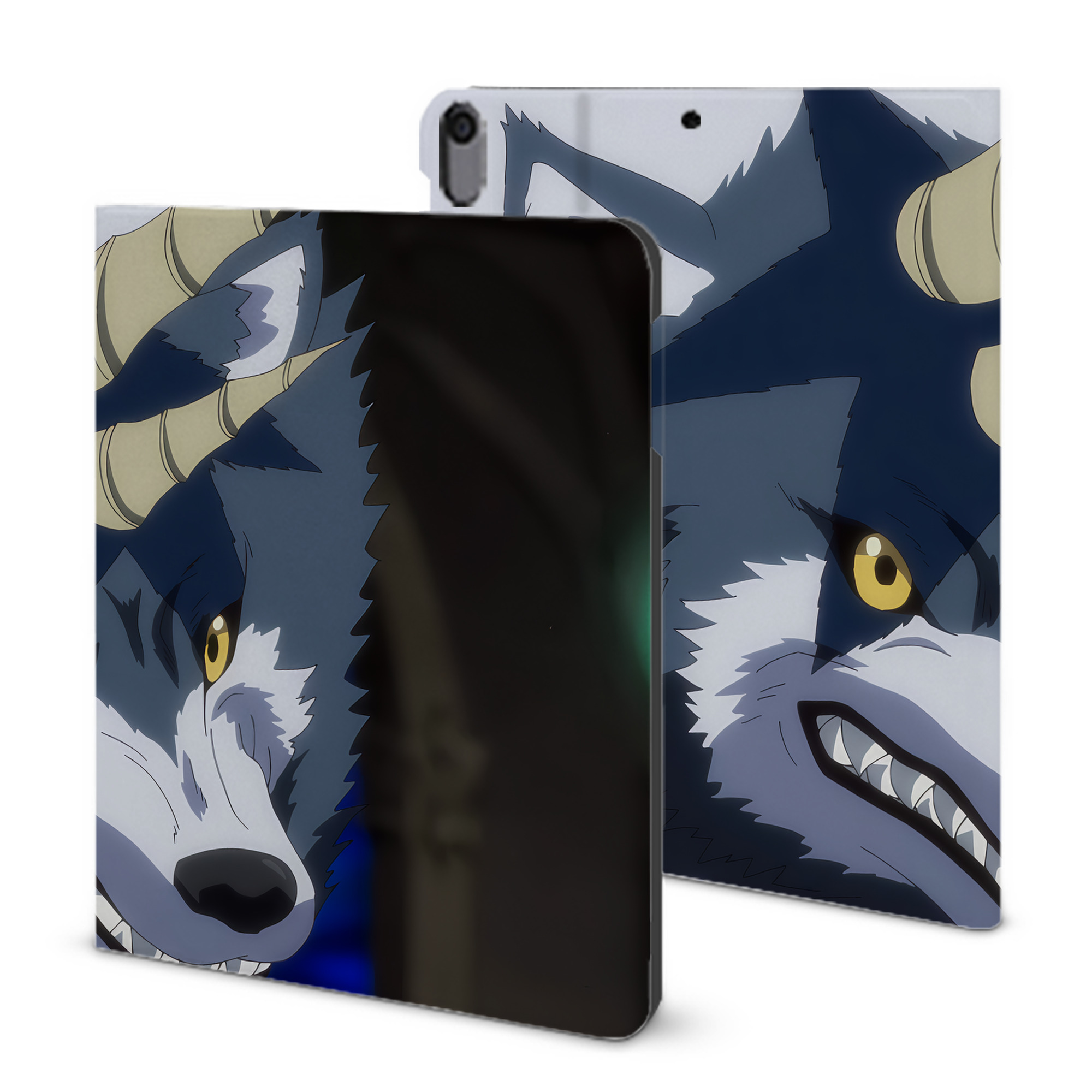 （画像用） 転スラ Regarding Reincarnated to Slime IPad ケース ブック型 PUレザー TPU 耐衝撃 軽量 薄型 ペン収納なし 全面保護 IPad 各モデル対応